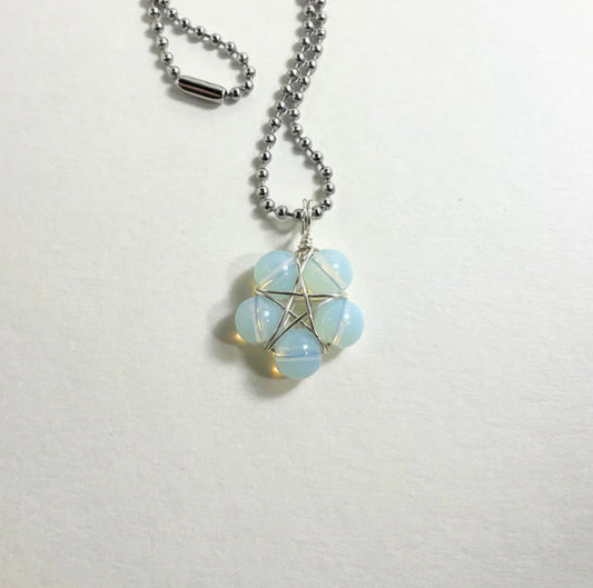 Opalite Bead Pentagram