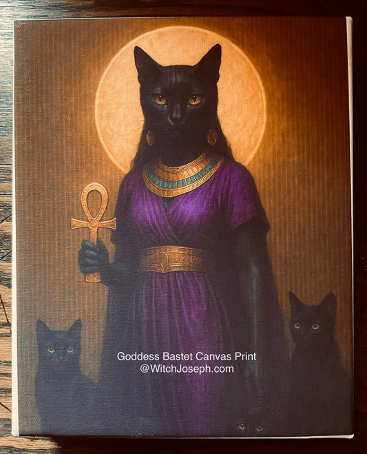 Goddess Bastet Canvas Print