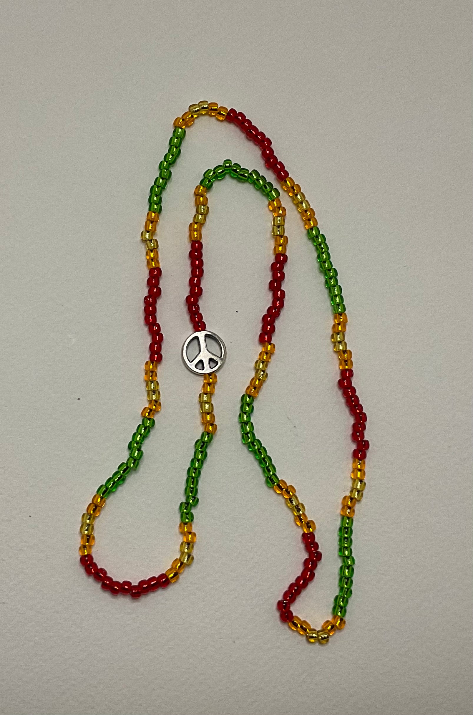 Hippie love beads necklace deals