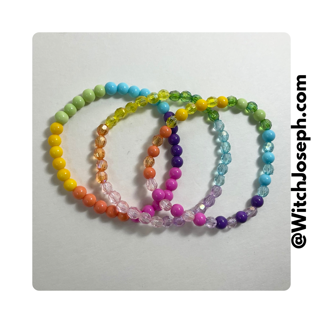 Pastel Rainbow Candy Color Pride Bracelets