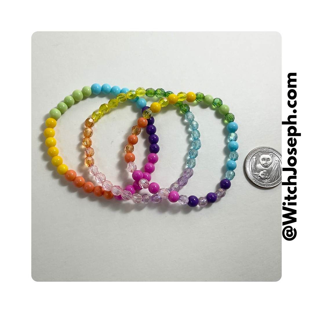 Pastel Rainbow Candy Color Pride Bracelets