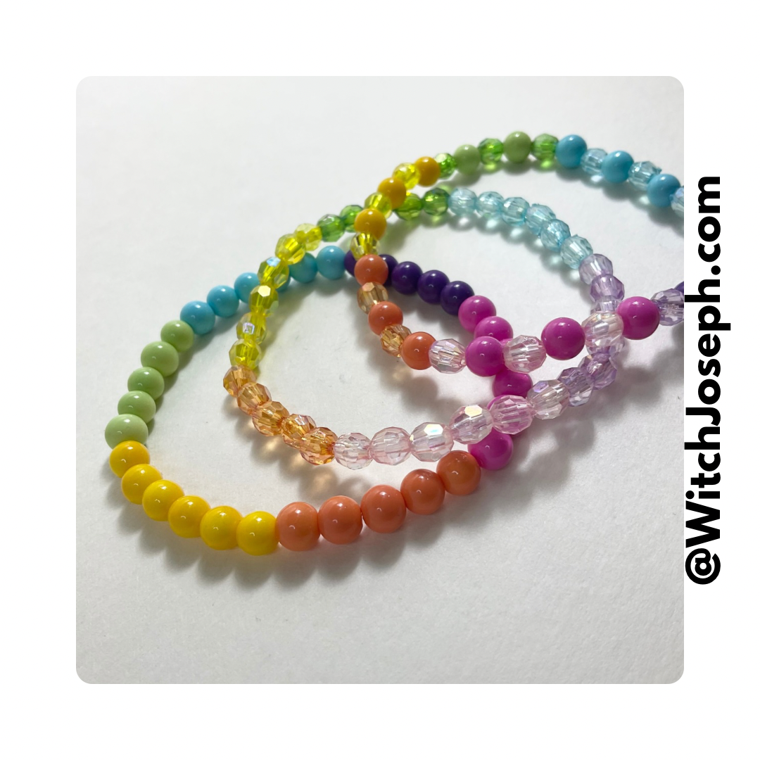 Pastel Rainbow Candy Color Pride Bracelets
