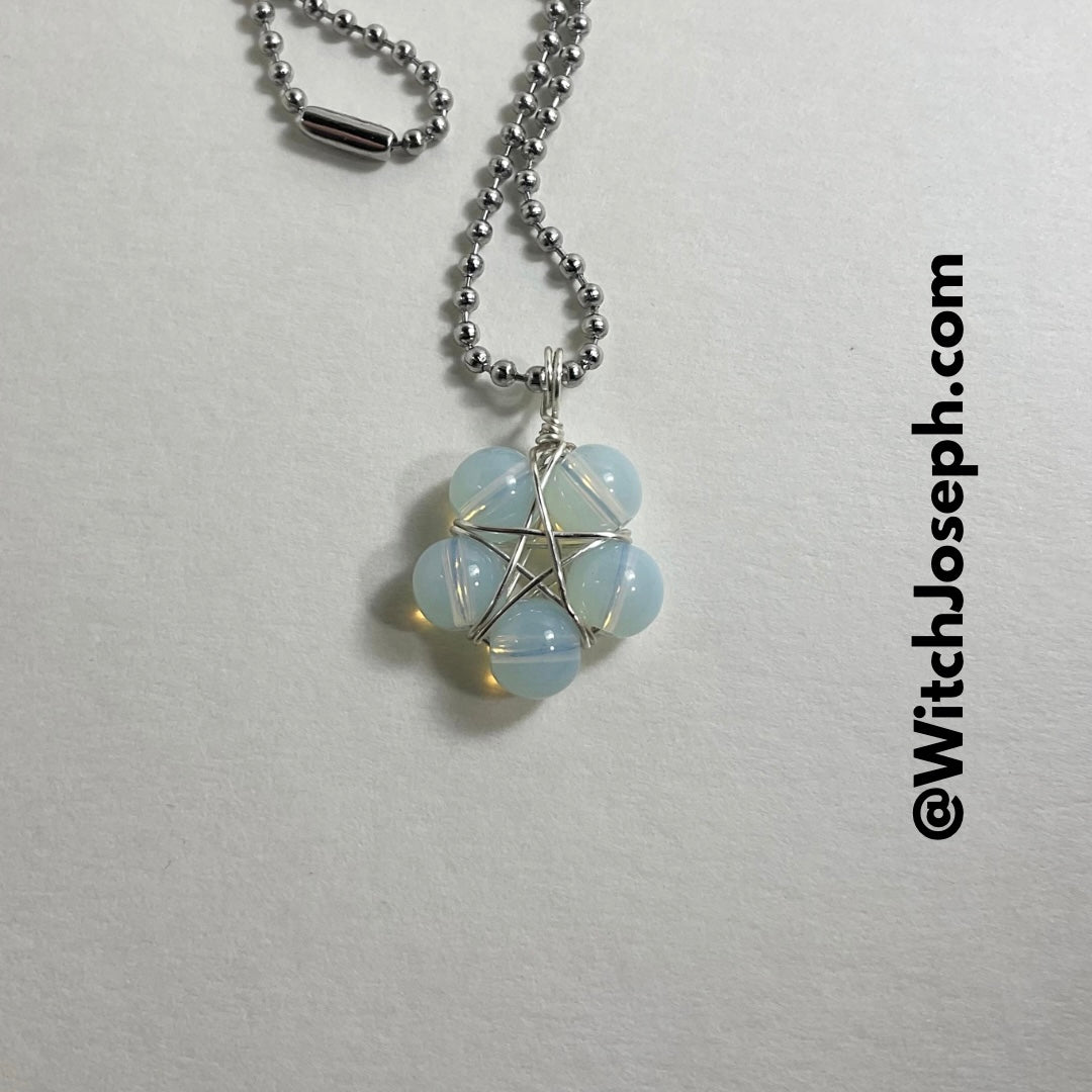 Opalite Bead Pentagram