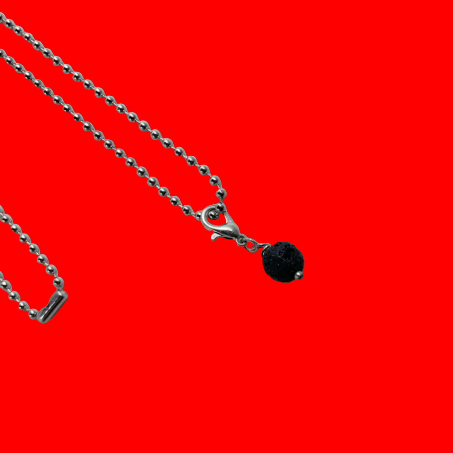 Lava Bead Pendant Charm