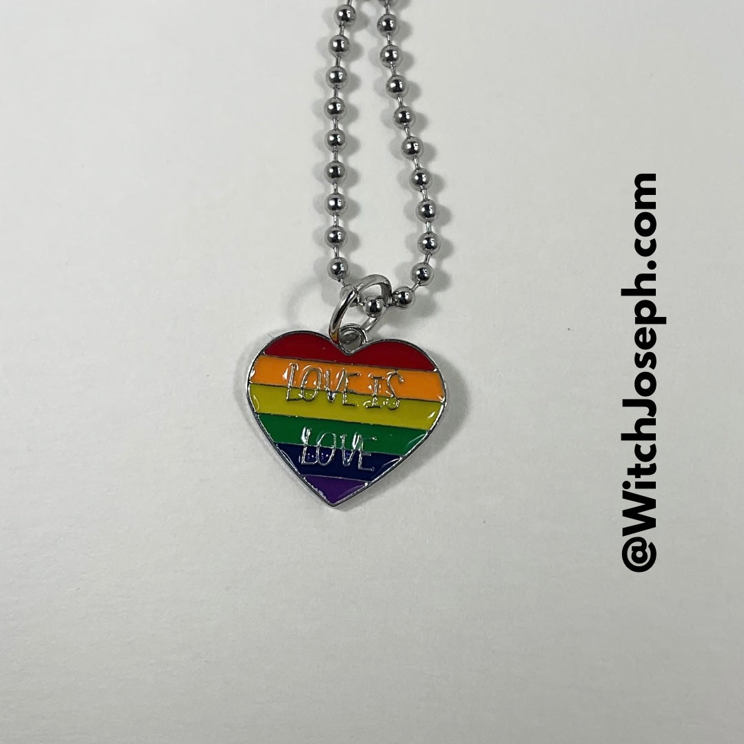 Love is Love Heart Charm