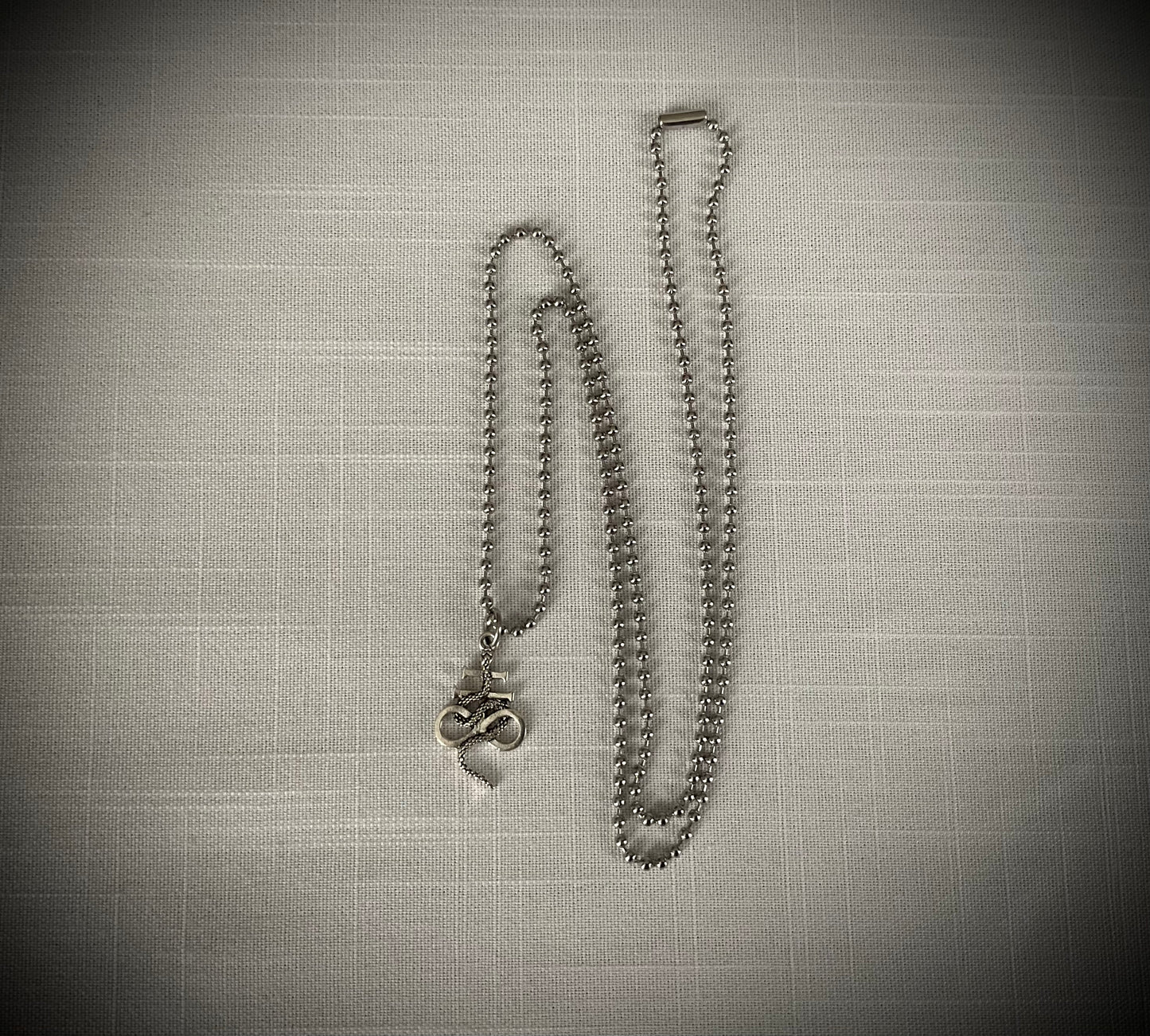 Leviathan Cross with Serpent Charm Necklace