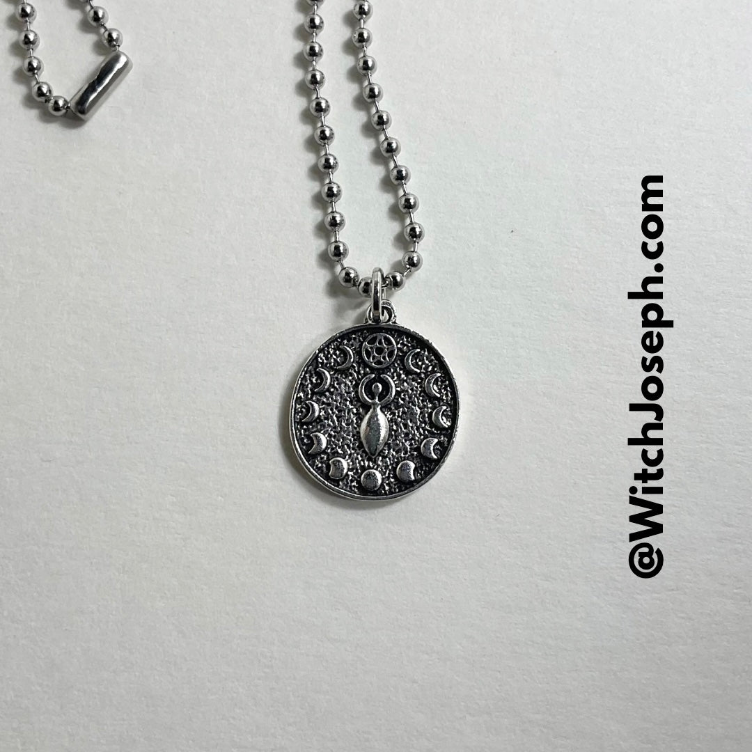 Moon Phase Goddess Charm