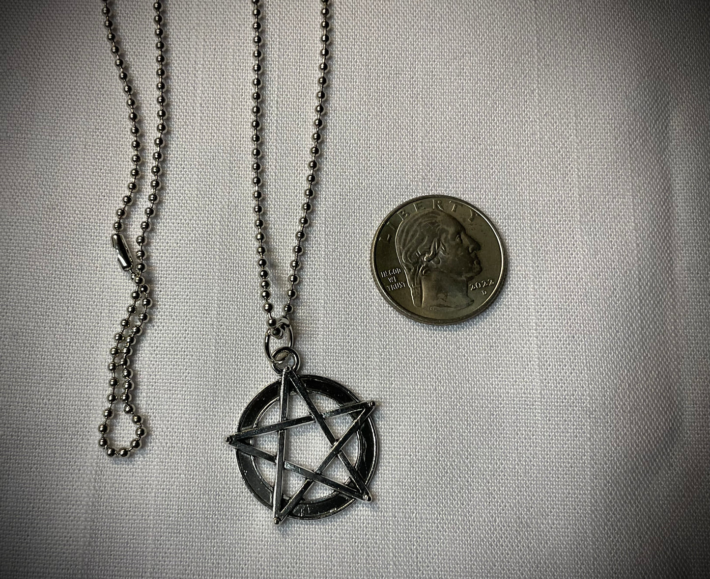 Pentagram Pentacle Charm Necklace