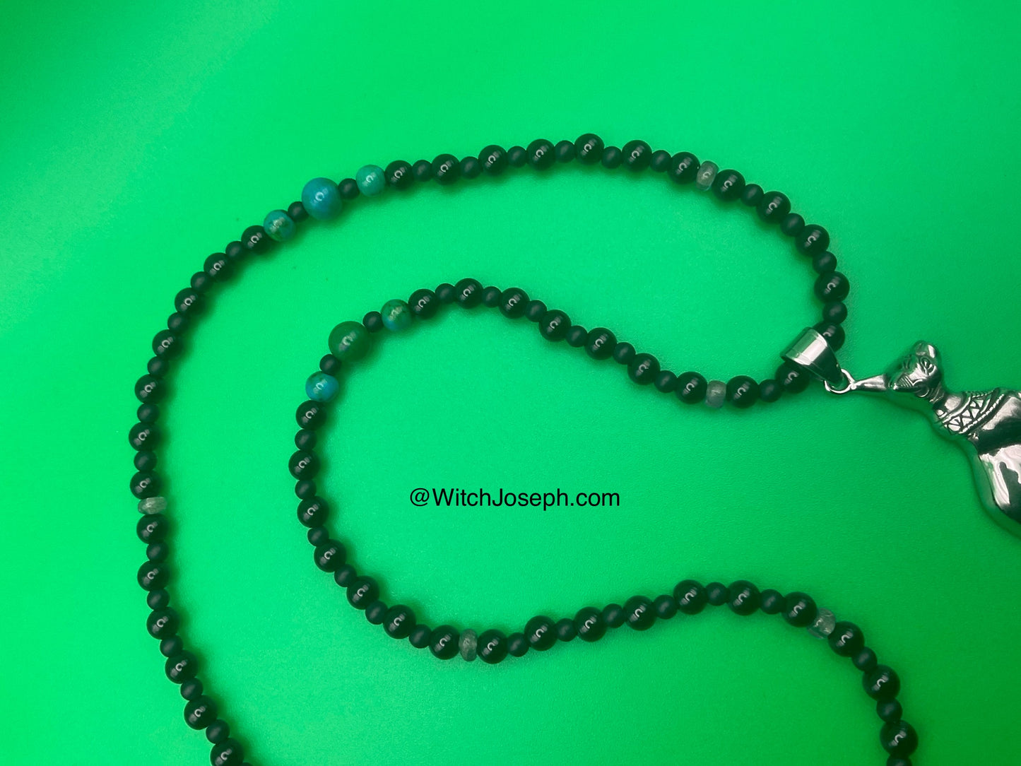Bastet Talisman with Chrysocolla and Labradorite
