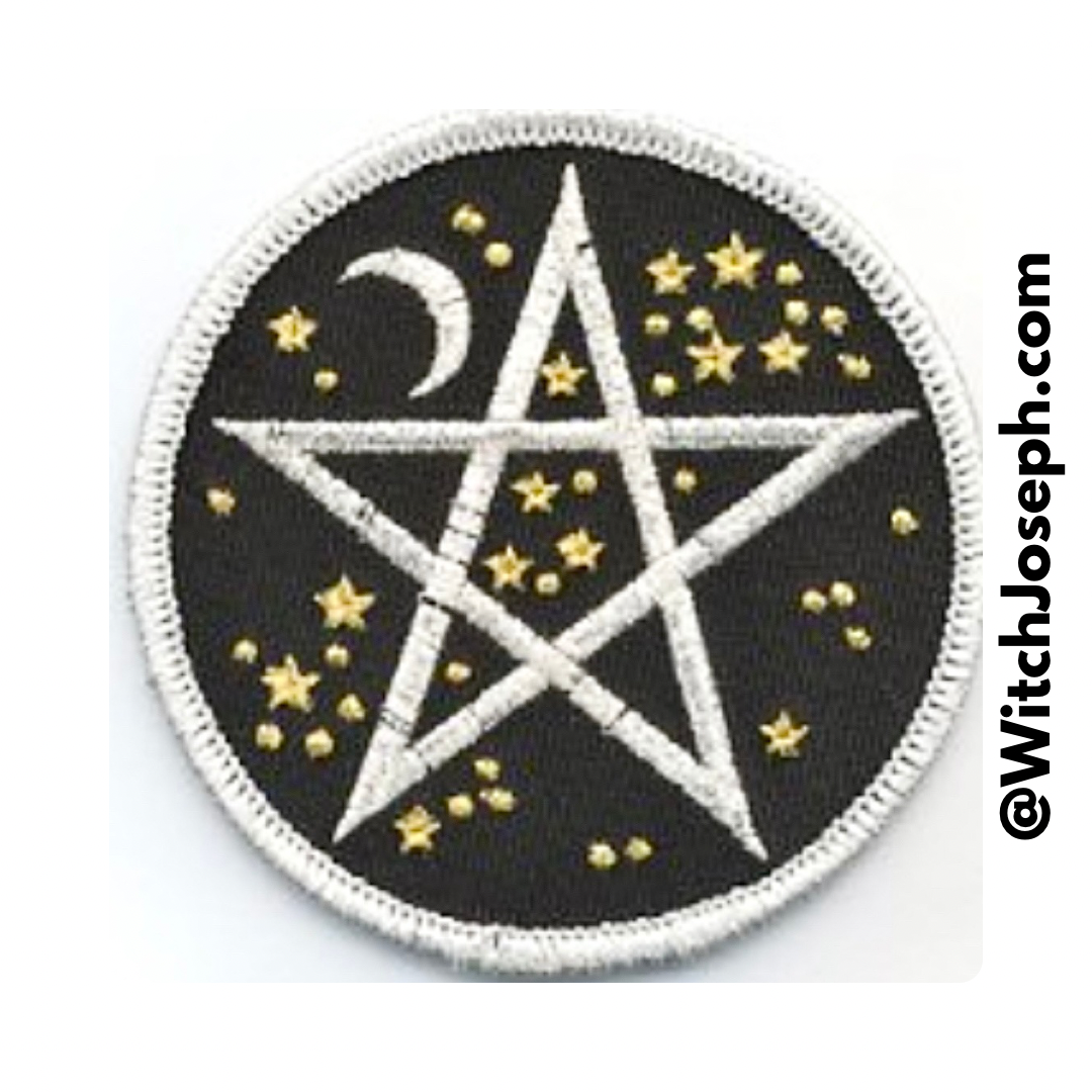 Starry Pentagram Iron on Patch