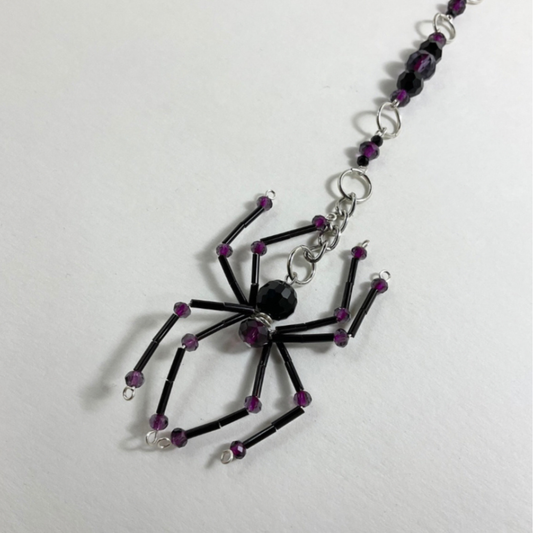 Spider Sun Catcher Purple and Black