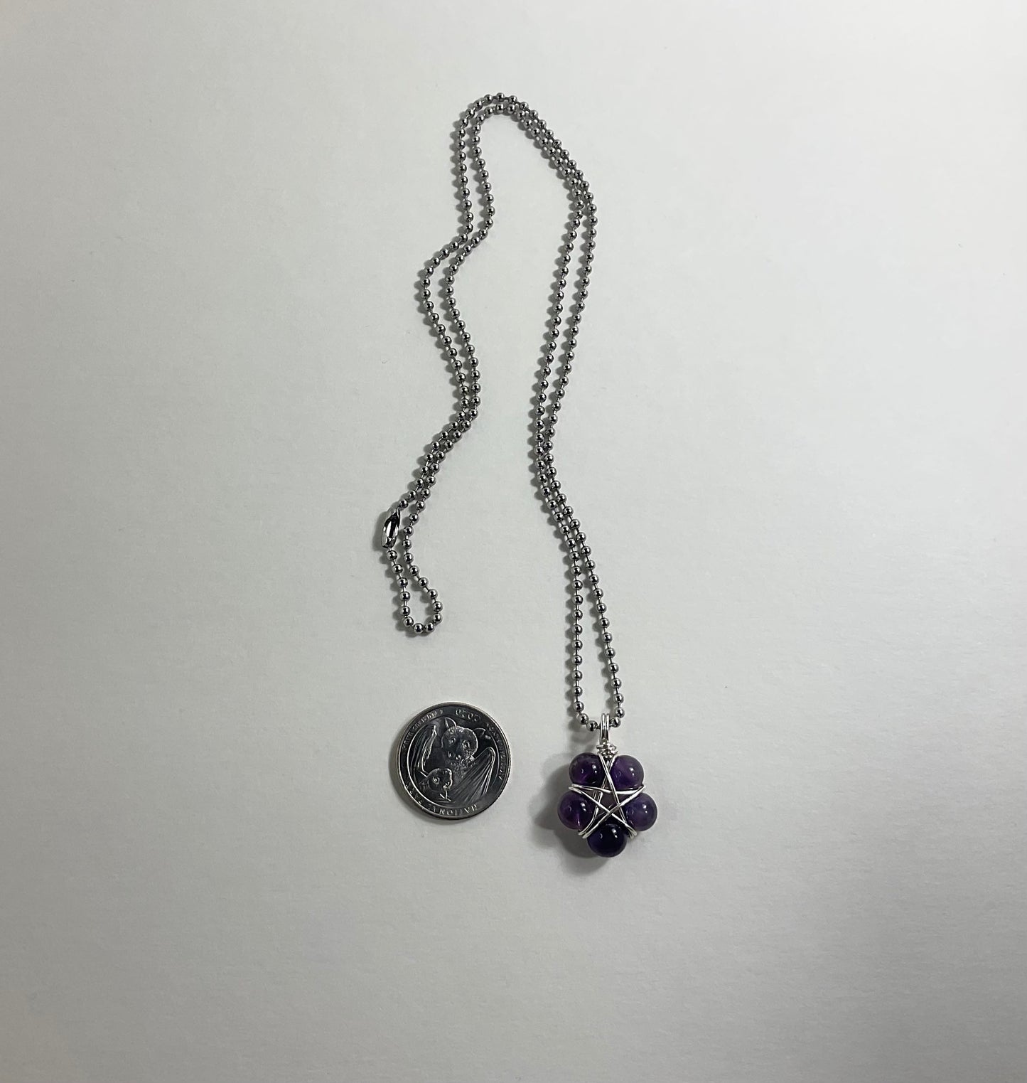 Amethyst Bead Pentagram