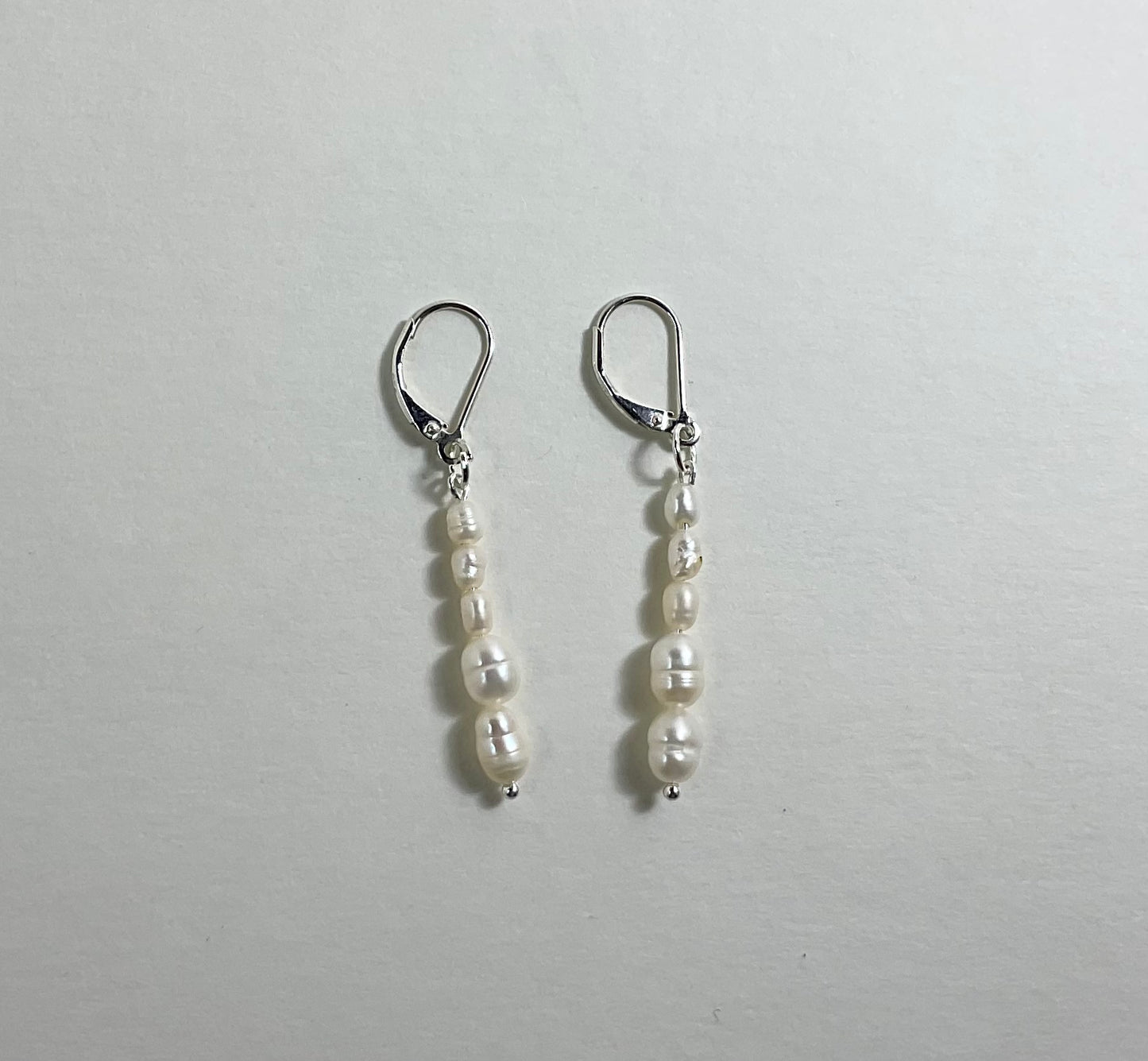 Fresh Water Pearl Dangle Earrings in Sterling