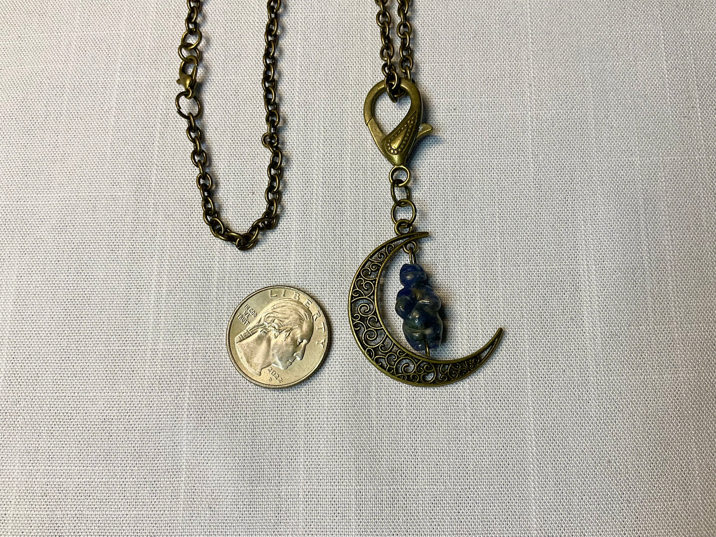 Sodalite Moon Goddess Talisman