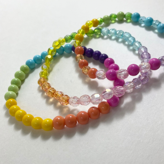 Pastel Rainbow Candy Color Pride Bracelets