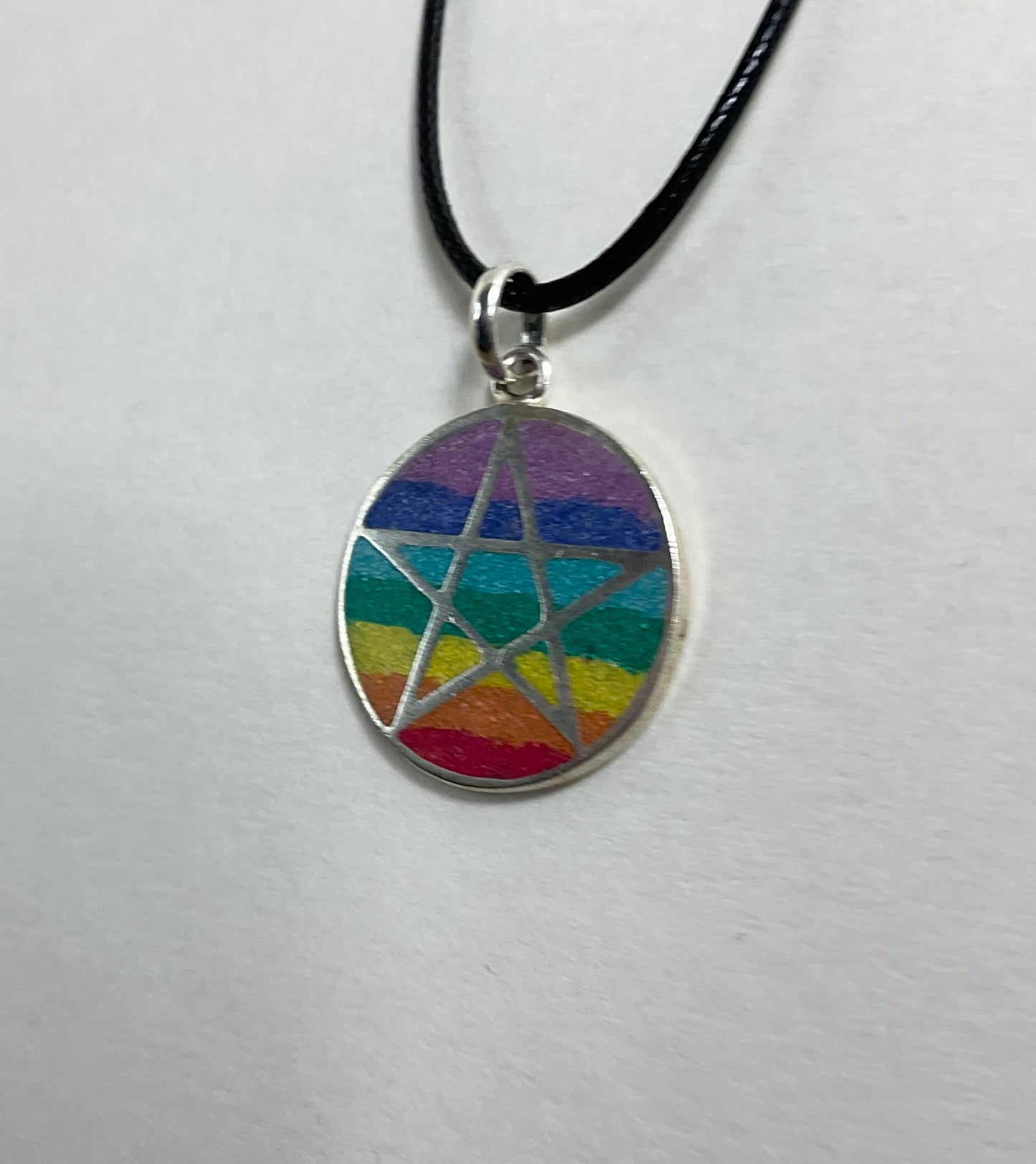 Rainbow Pride Pentacle