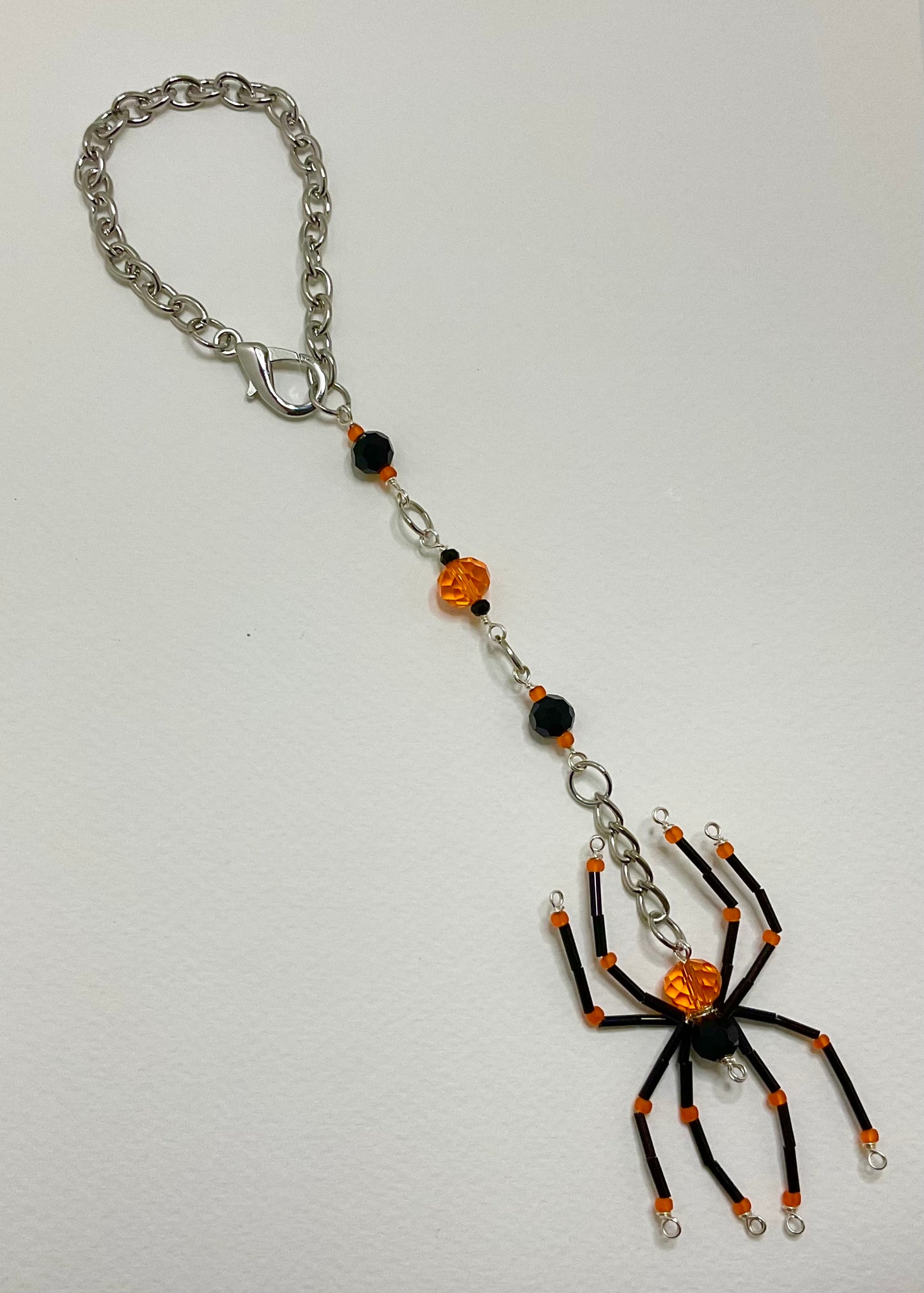 Orange and Black Spider Hanging Charm