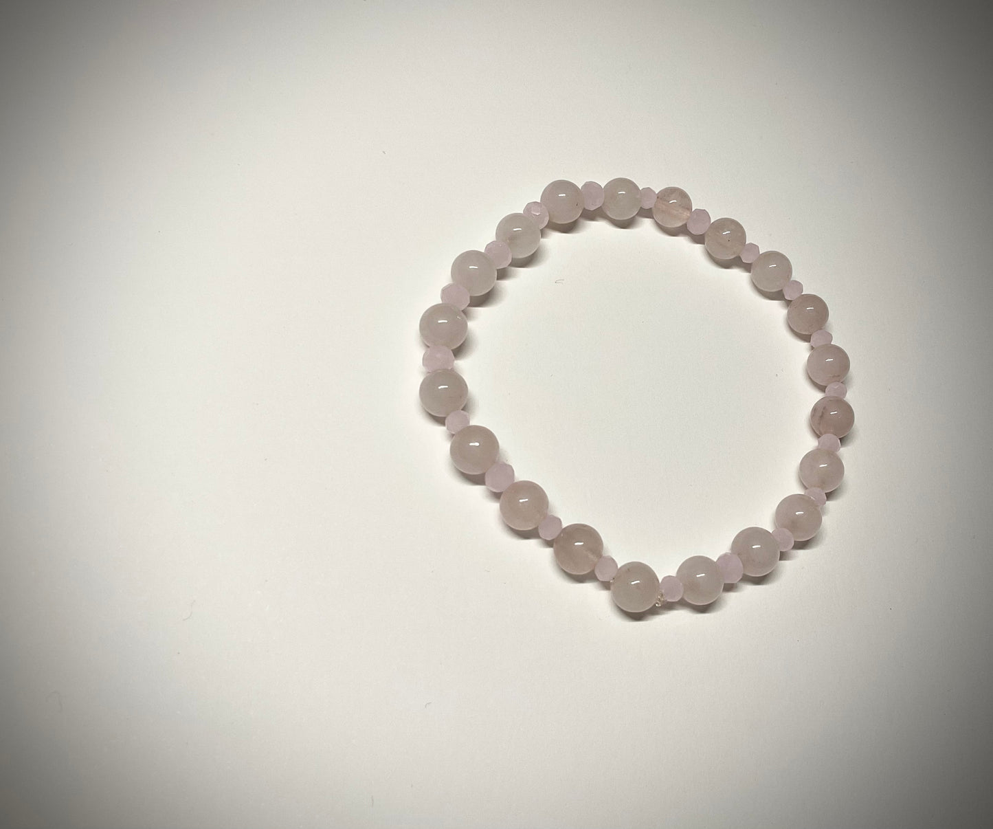 Rose Quartz Gemstone Stretch Bracelet