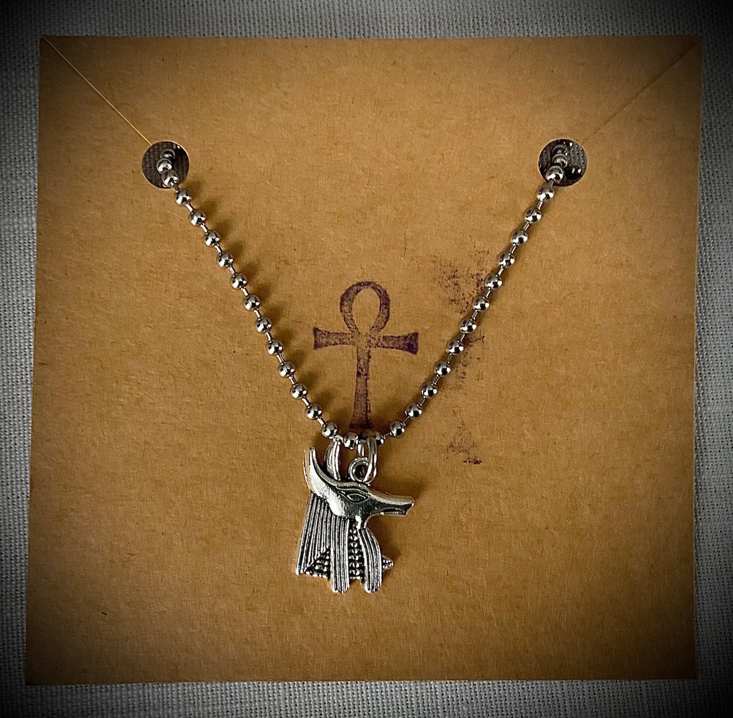 Anubis Charm Necklace