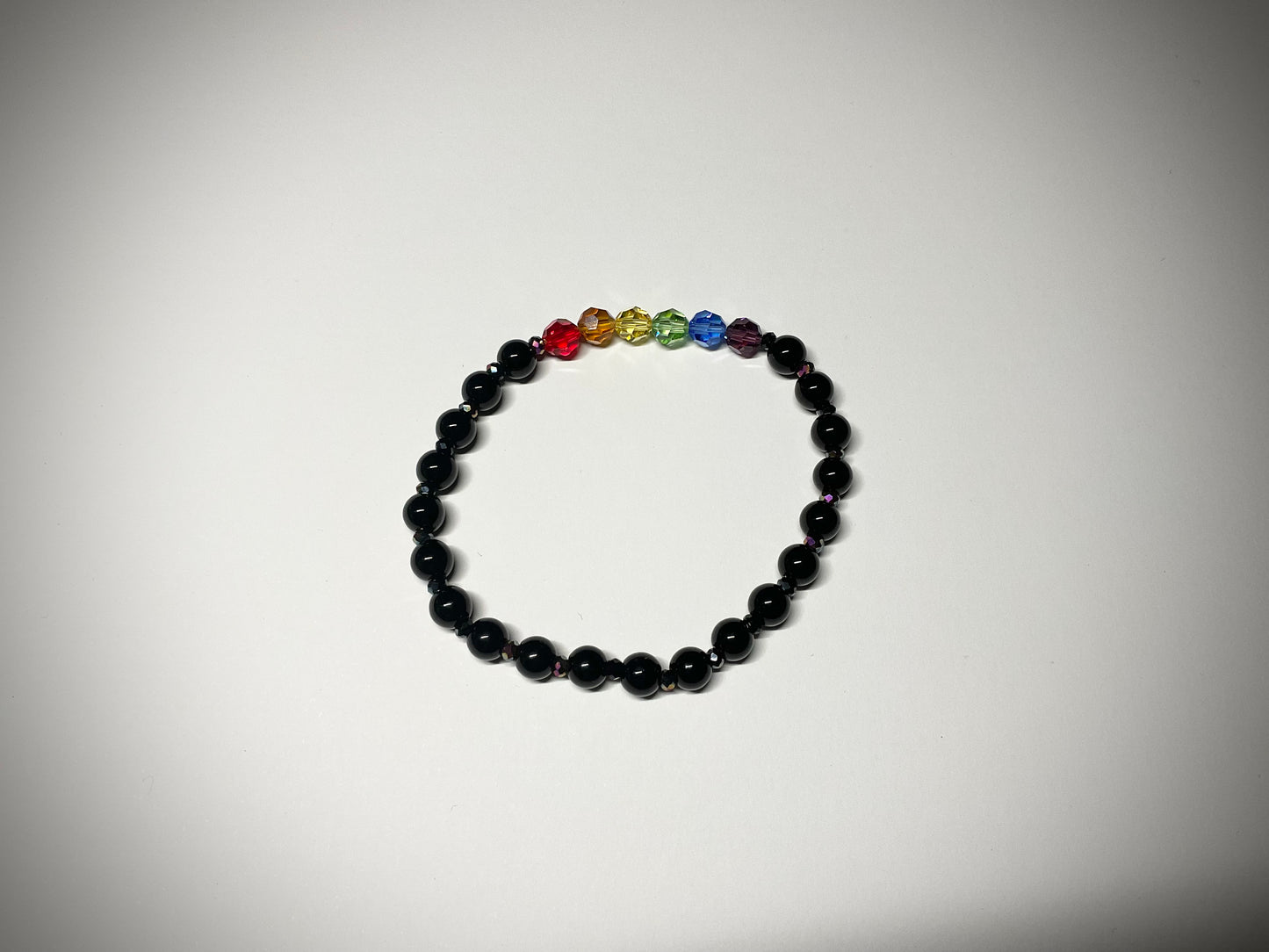 Rainbow Pride Swarovski Crystal Stretch Bracelet