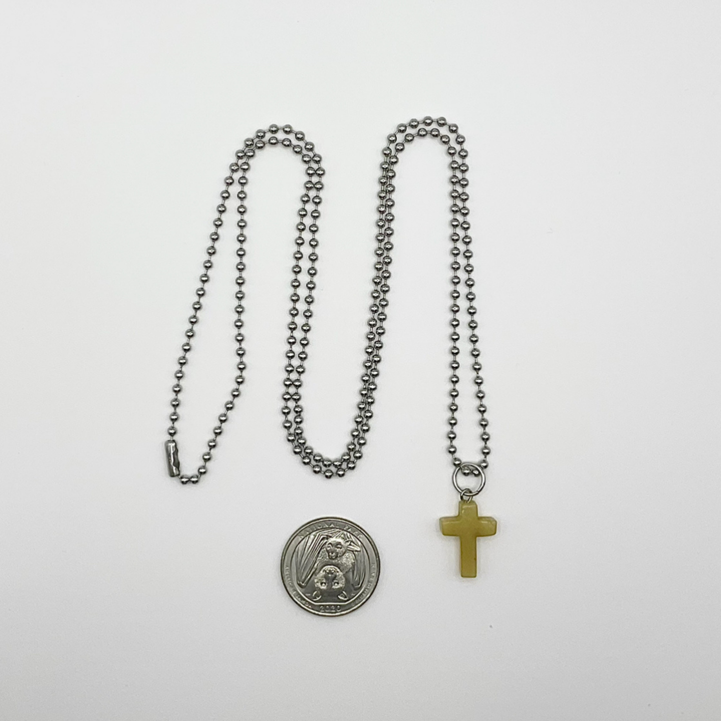 Yellow Cross Charm