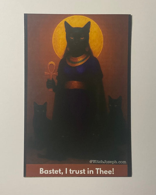 Bastet I Trust in Thee Magnet