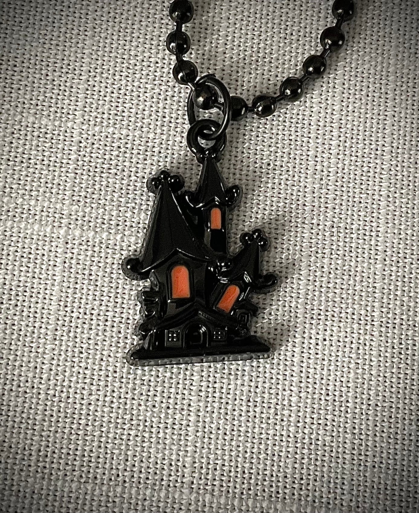 Haunted House Charm Necklace