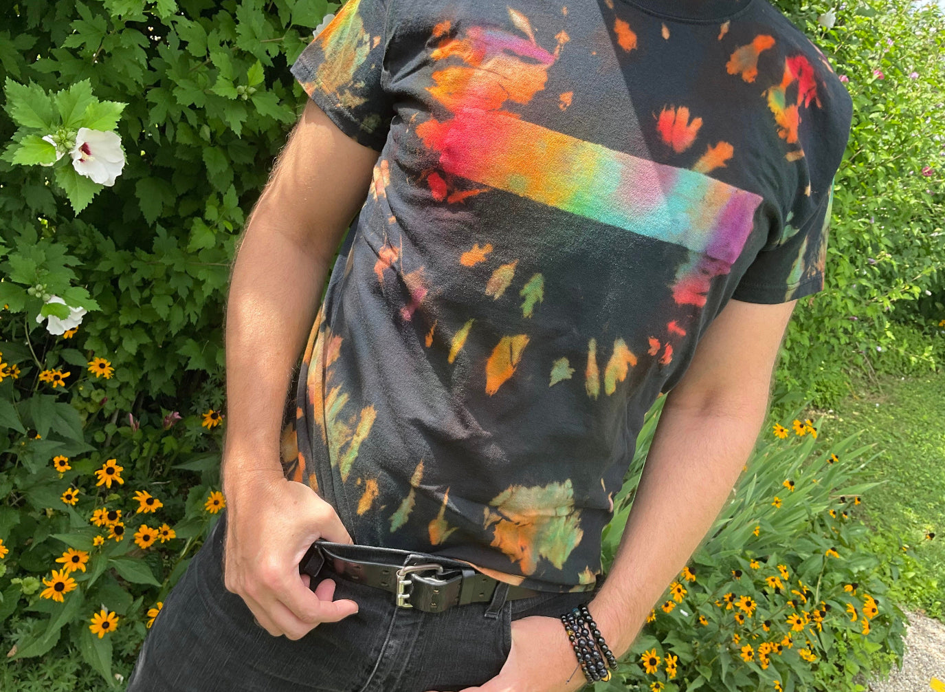 Prismatic Reverse Tie Dye Tshirt