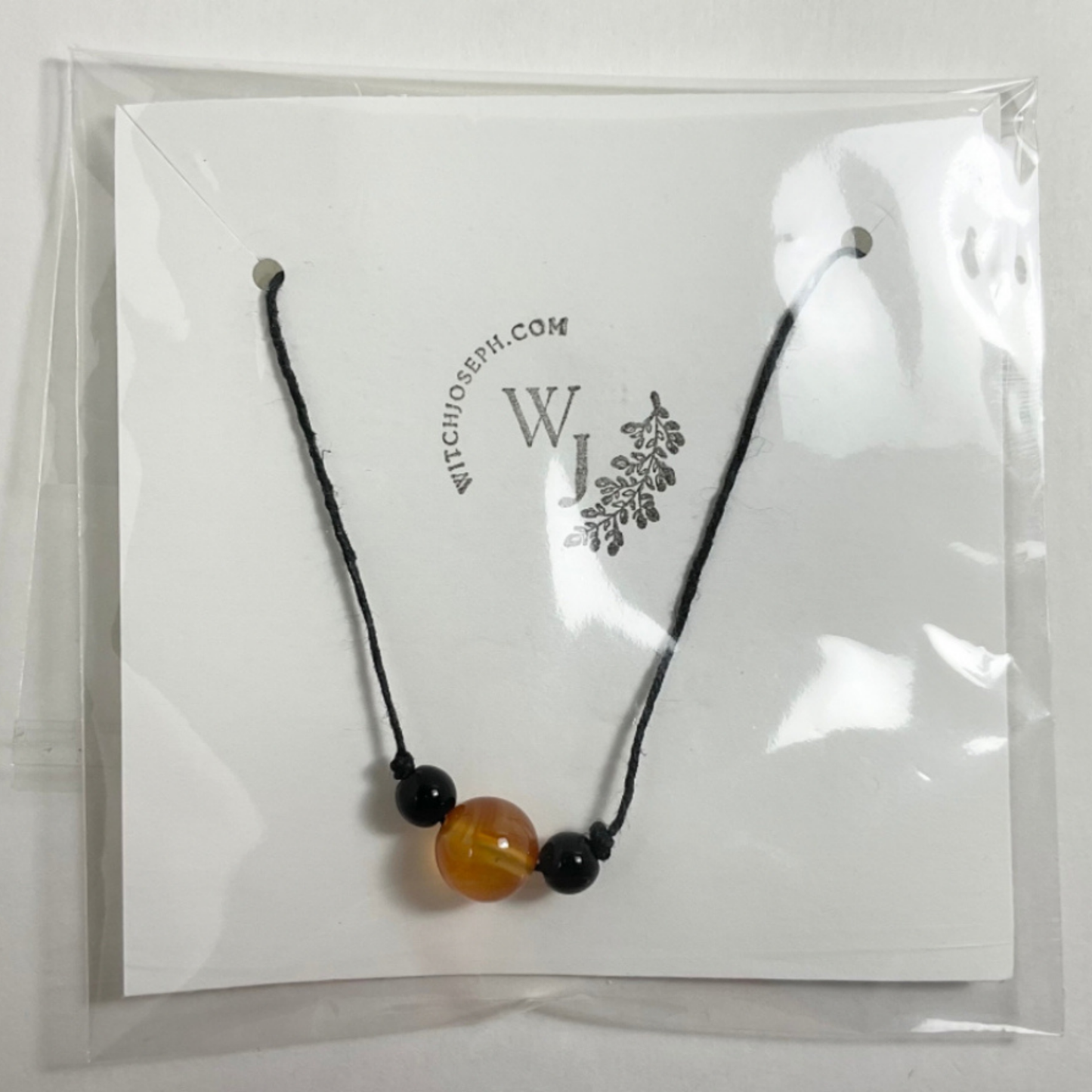 Carnelian Bead Slip Knot Bracelet