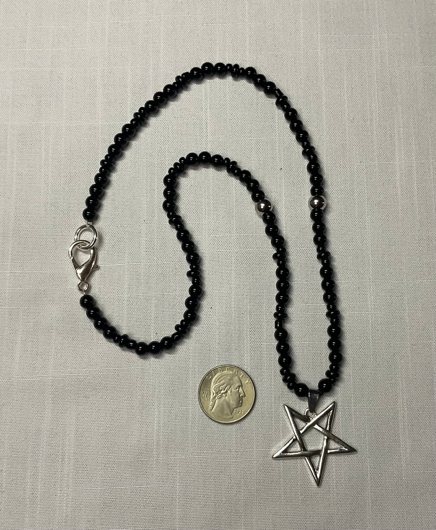 Inverted Pentagram Talisman Choker Length