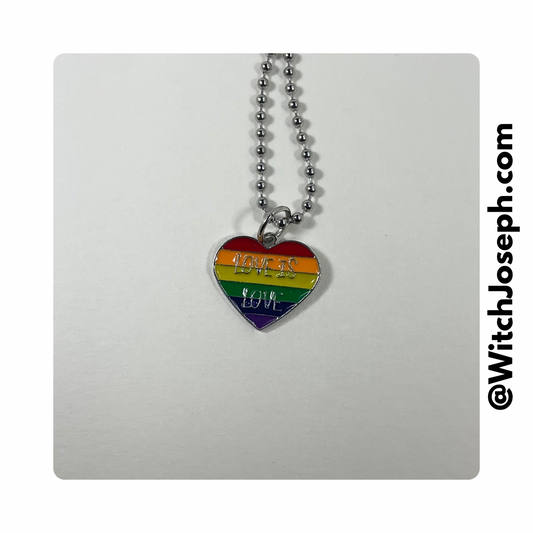 Love is Love Heart Charm