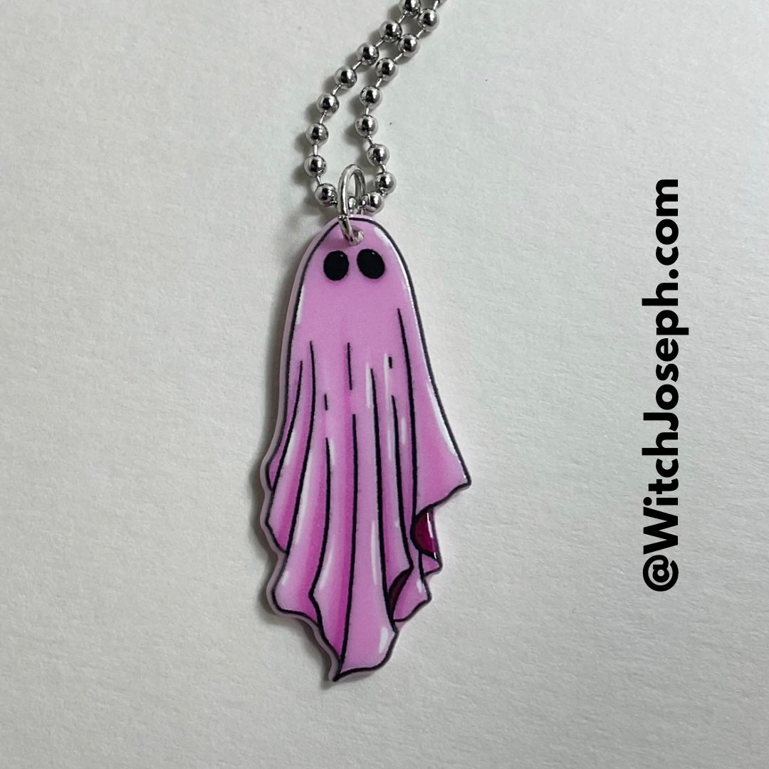 Pink Ghost Charm