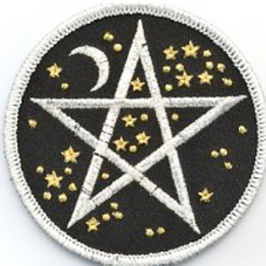 Starry Pentagram Iron on Patch