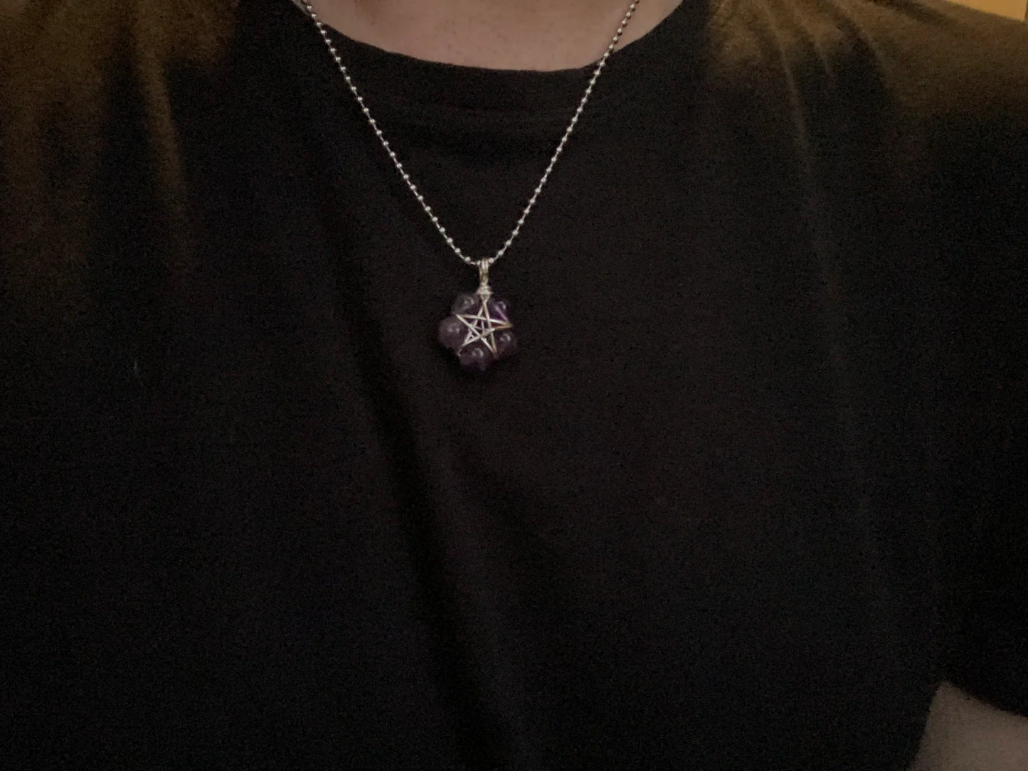 Amethyst Bead Pentagram