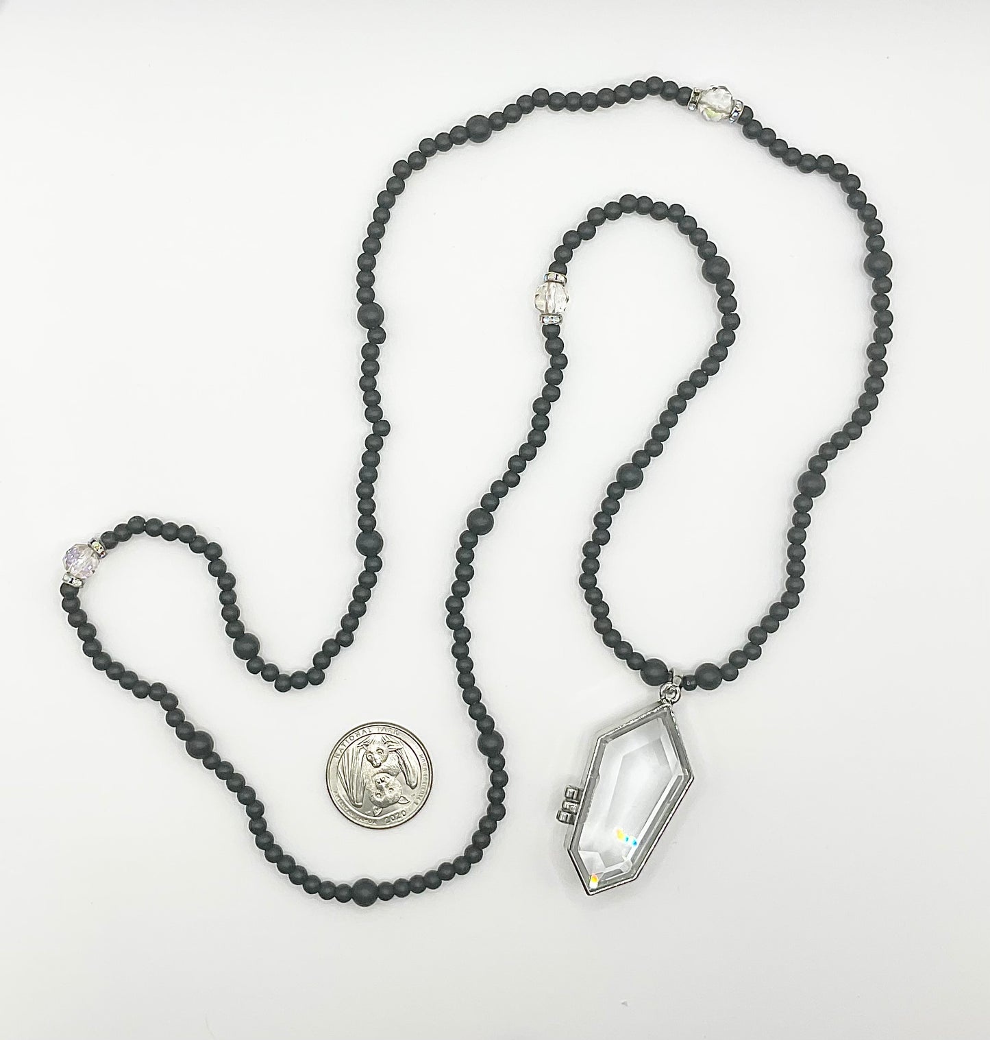 New Age Crystal Cut Glass Locket