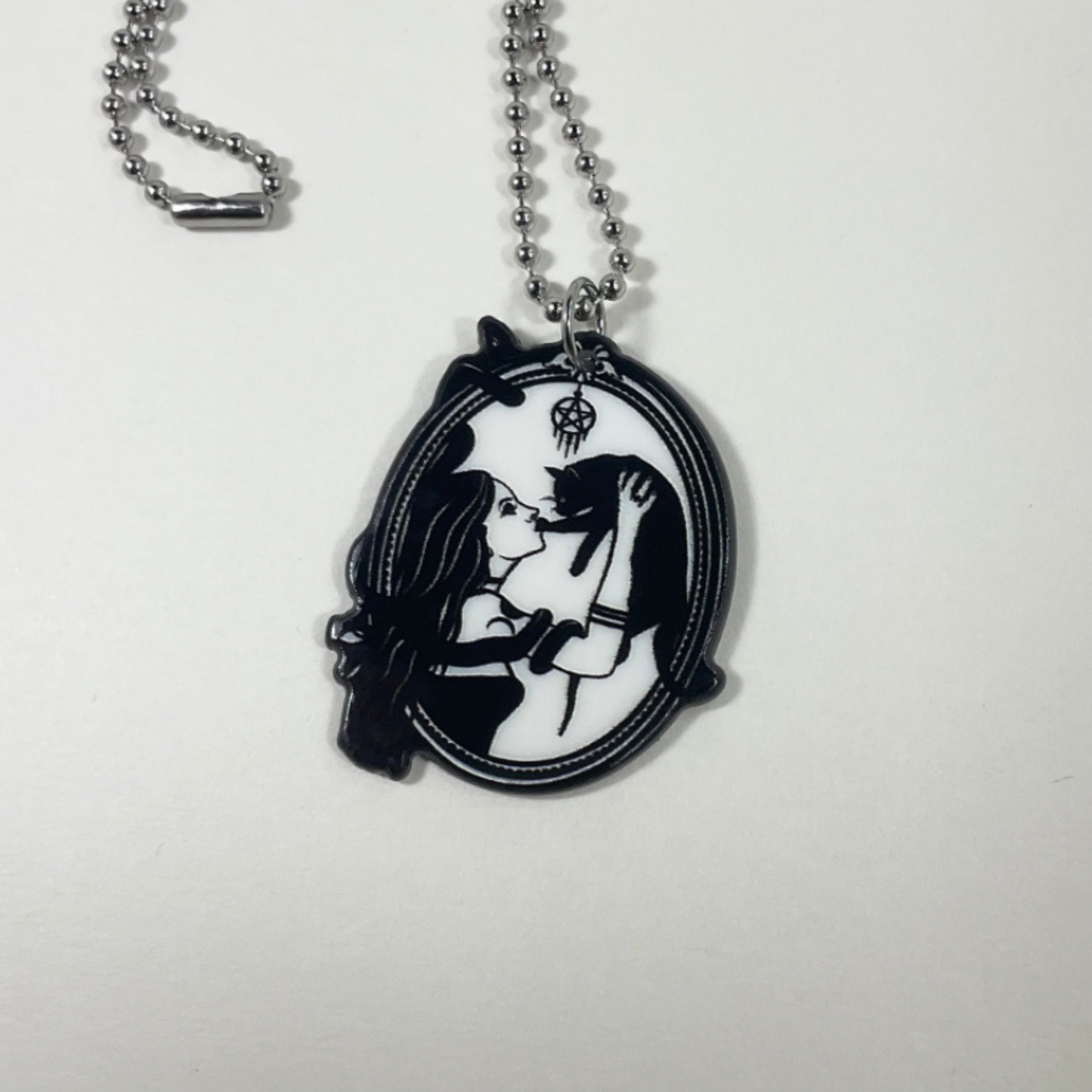 Hekate Witch and Cat Charm
