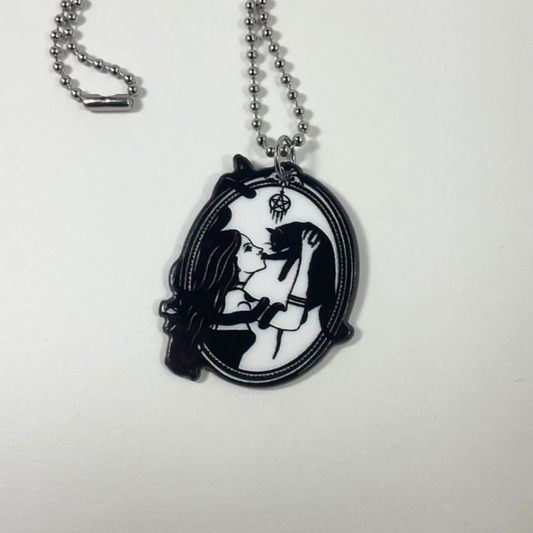Hekate Witch and Cat Charm