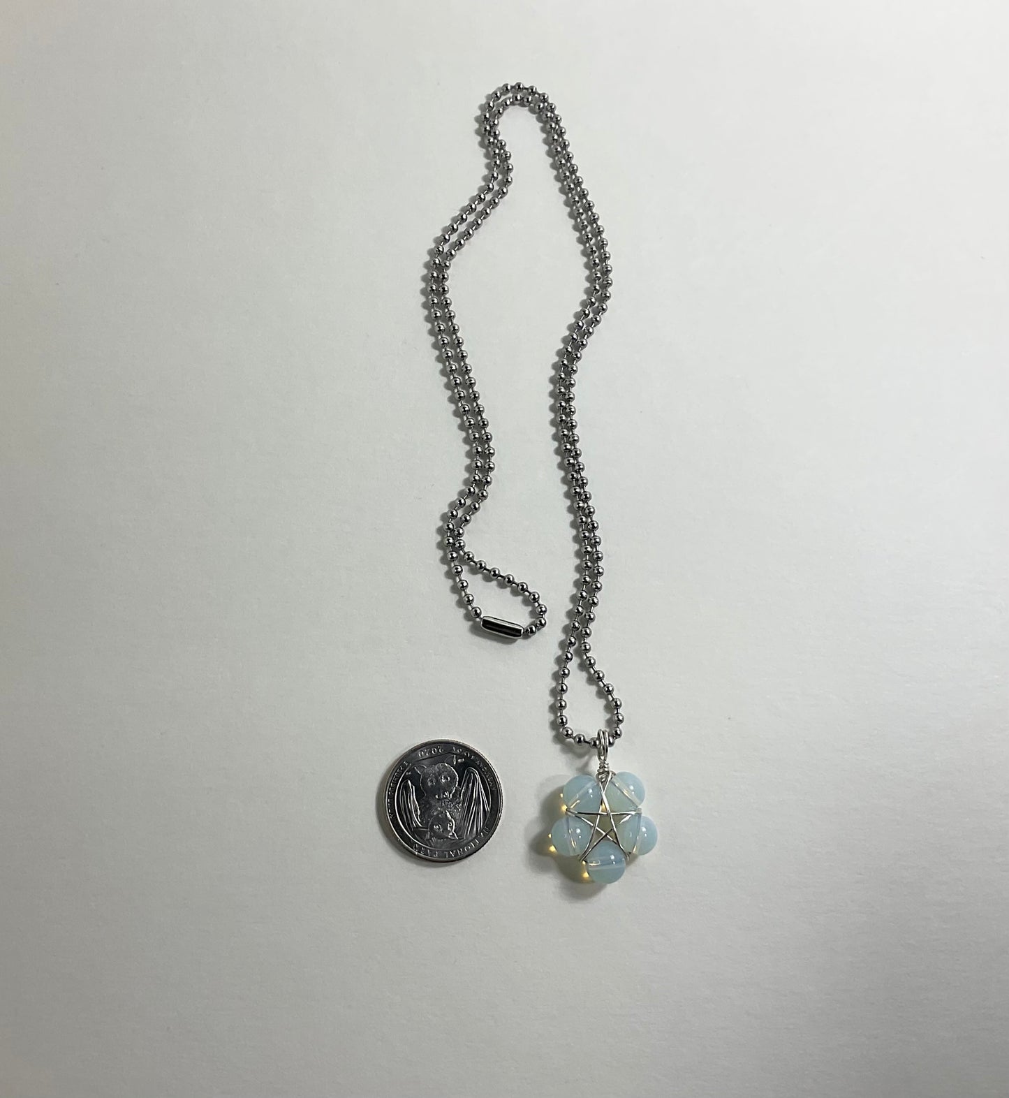 Opalite Bead Pentagram