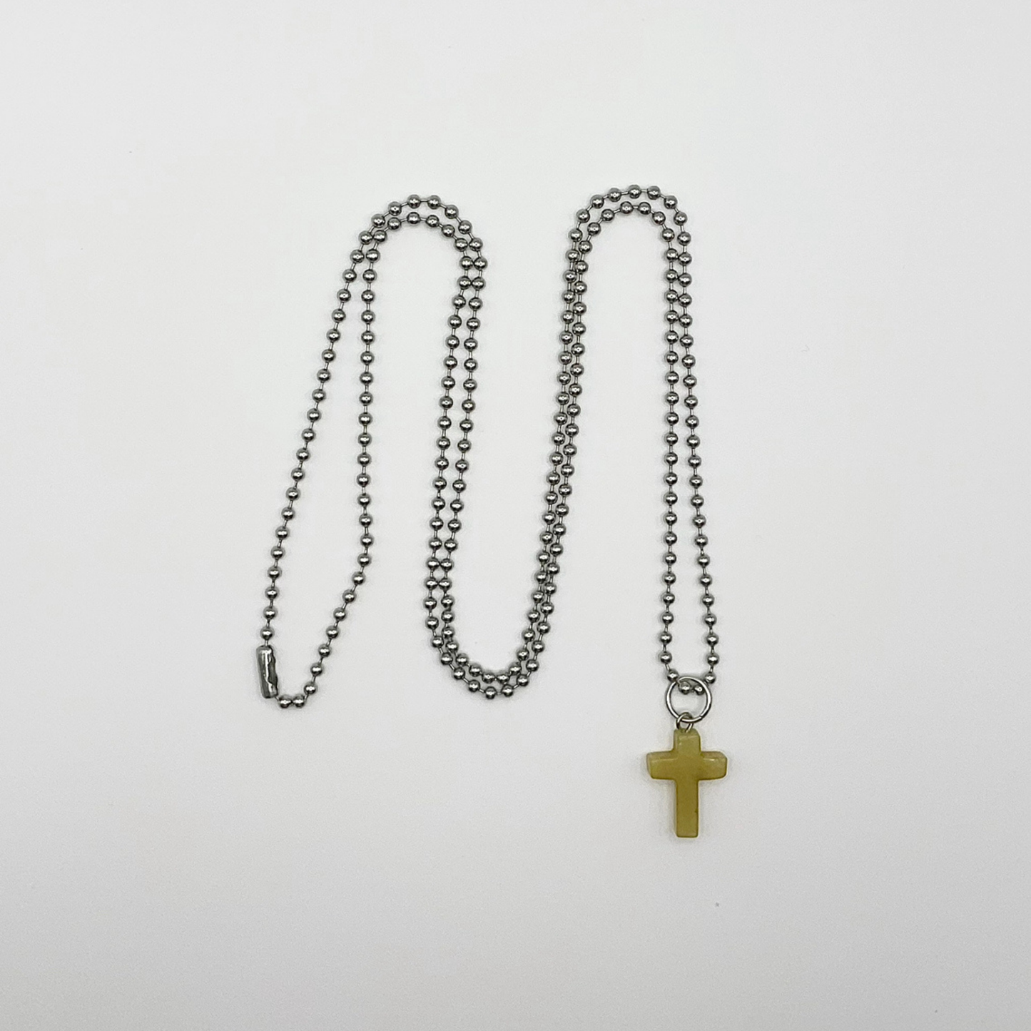Yellow Cross Charm