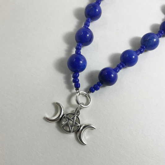 Triple Moon Goddess Prayer Beads