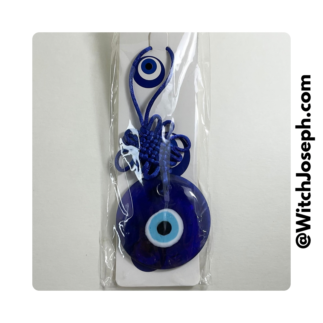 Evil Eye Wall Hanging With Blue Nylon Hanger