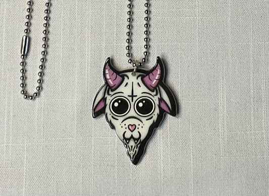 Cute Baphomet Charm Necklace