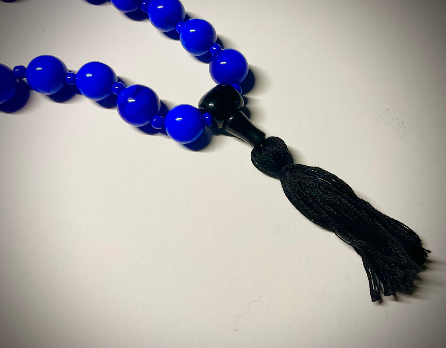 Blue Mala Beads