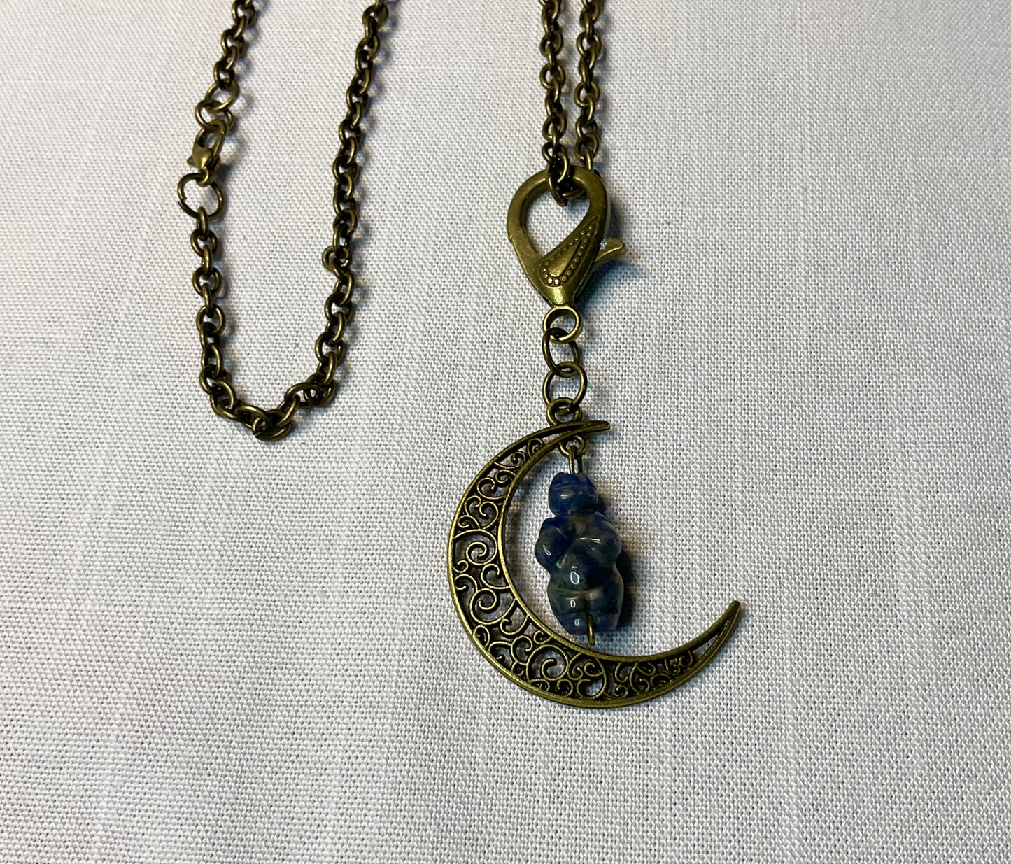 Sodalite Moon Goddess Talisman