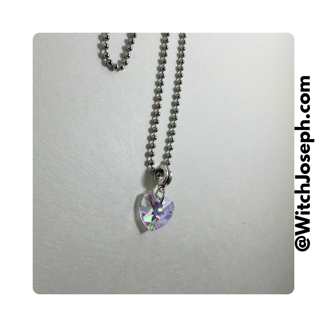 Diamondesque Crystal Heart Talisman