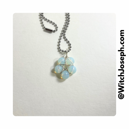 Opalite Bead Pentagram