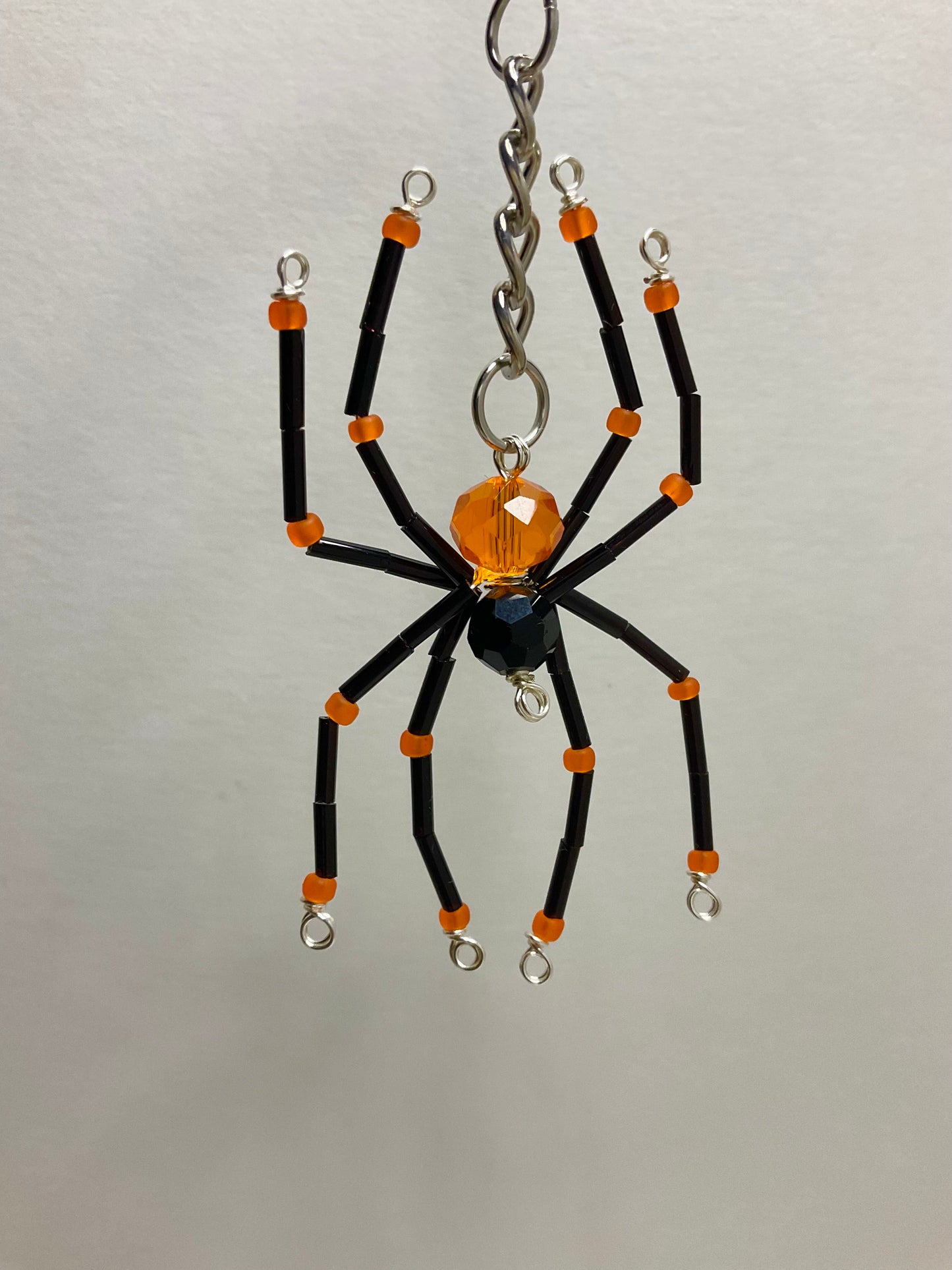 Orange and Black Spider Hanging Charm