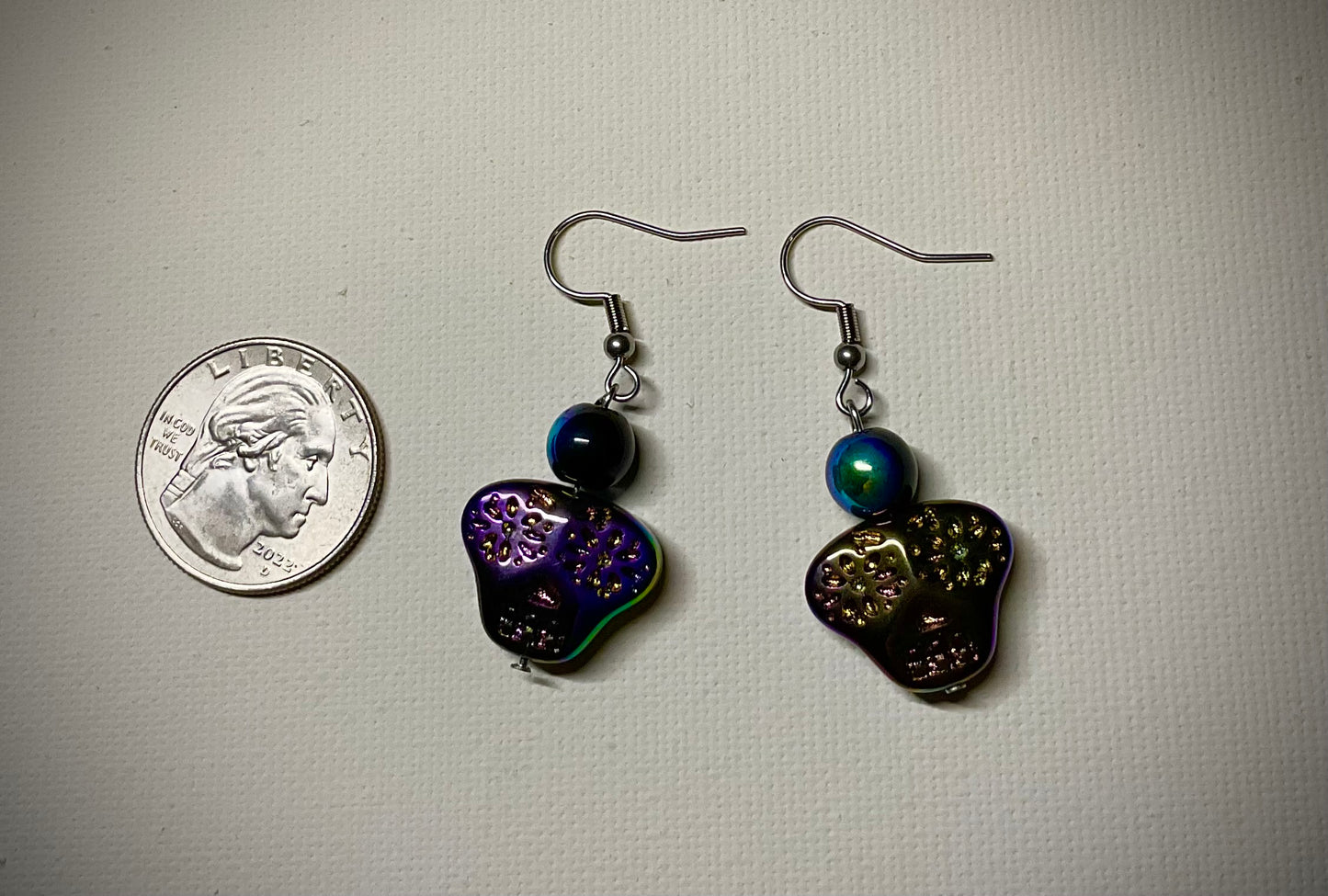 Multi Color Skull Earrings