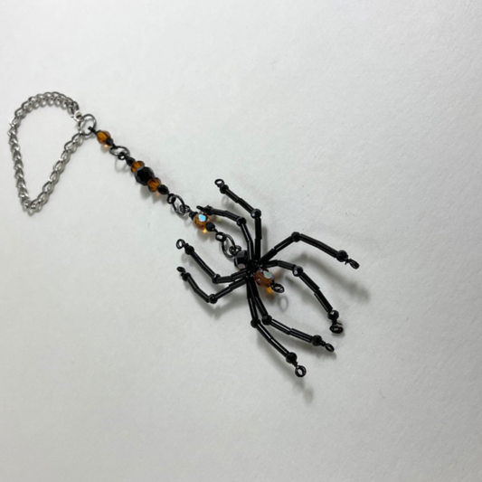 Spider Sun Catcher Black and Orange