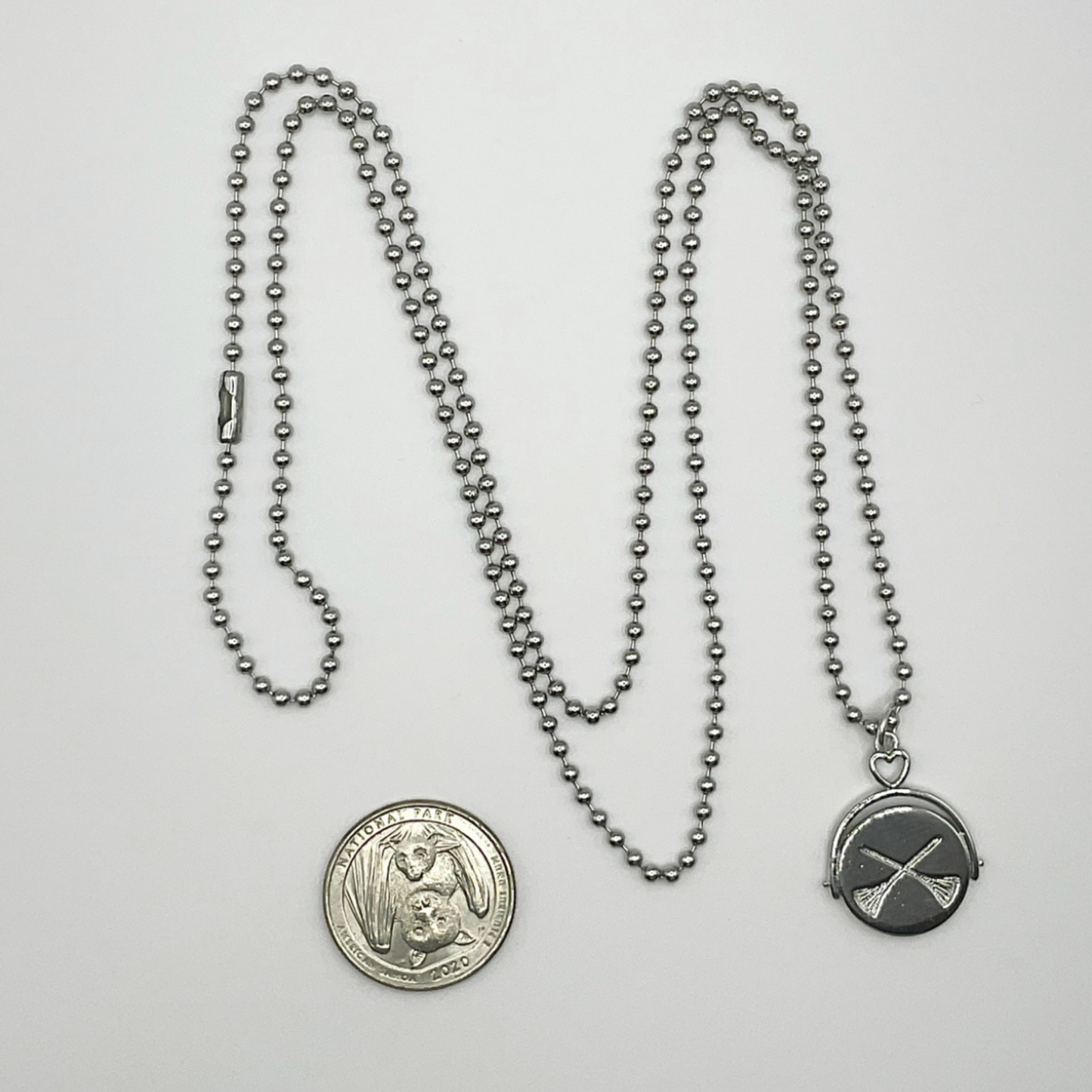 Crossed Brooms Witch Hat Charm